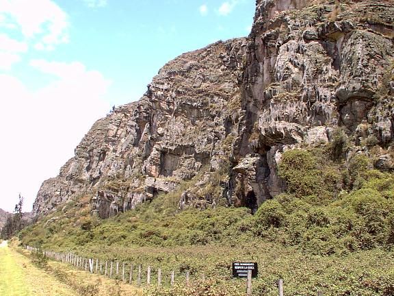 La pared de arenisca de las Rocas