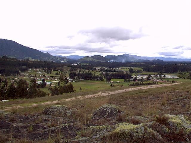 La sabana de Suesca desde las Rocas